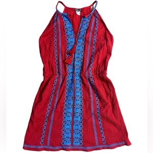 Embroidered Summer Cotton Dress Size Medium